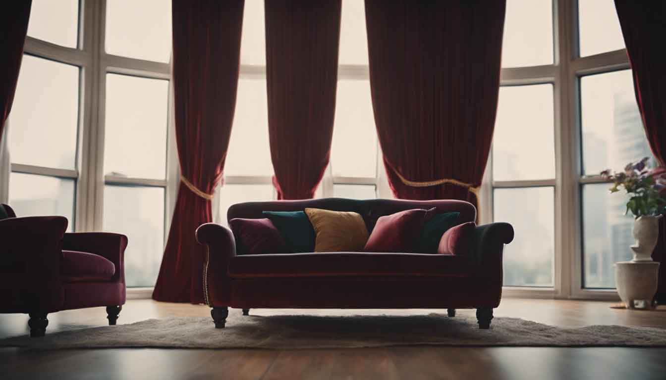 Etes-vous prêt à découvrir comment les rideaux en velours peuvent transformer votre salon en un espace luxueux et chaleureux?